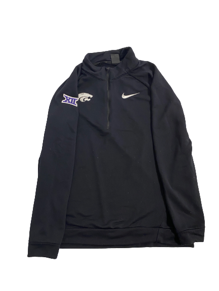 Elle Sandbothe Kansas State Volleyball Team-Issued 1/4 Zip Jacket (Size L)