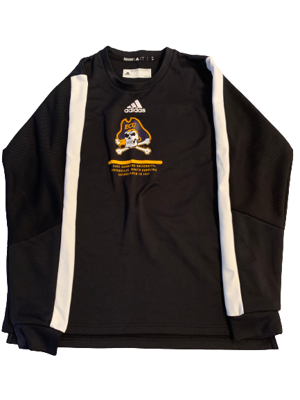 East Carolina Basketball Long Sleeve Crewneck Pullover (Size L)