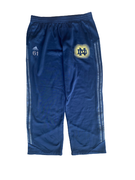 Scott Daly Notre Dame Football Sweatpants with Number (Size XL)