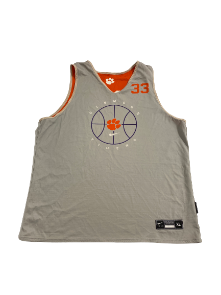 Naz Bohannon Clemson Basketball Player Exclusive Reversible Practice Jersey (Size XL)