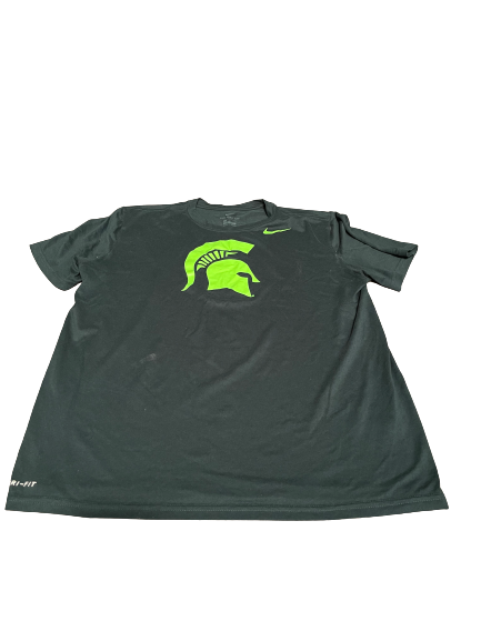 Joshua Langford Michigan State Basketball Team Issued Workout Shirt (Size L)