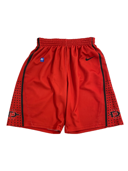 San Diego State Basketball Player-Exclusive Game Shorts (Size Women&