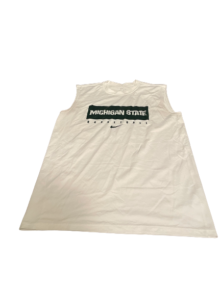 Joshua Langford Michigan State Basketball Team Issued Tank Top (Size LT)