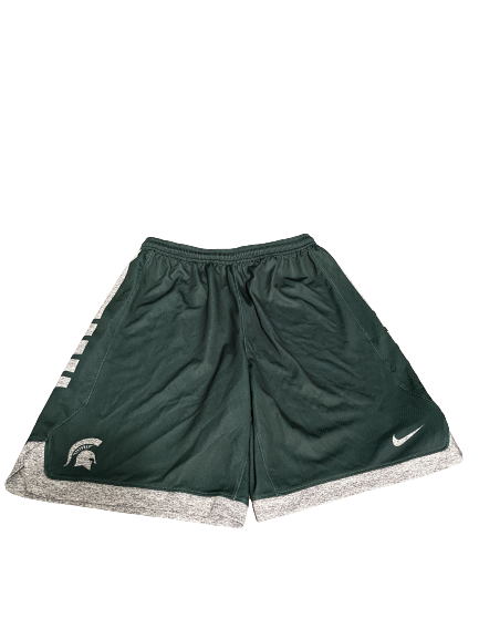 Joshua Langford Michigan State Basketball Player Exclusive Practice Shorts (Size L)