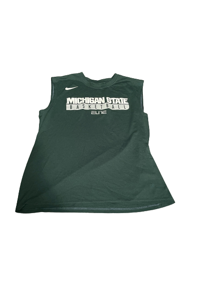 Joshua Langford Michigan State Basketball Team Issued Tank Top (Size L)