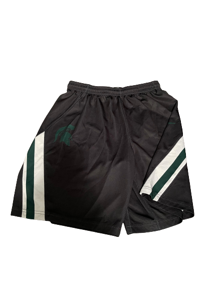 Joshua Langford Michigan State Basketball Player Exclusive Practice Shorts (Size L)