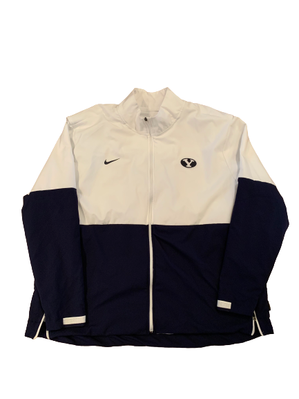 Brady Christensen BYU Football Zip-Up Jacket (Size XXXL)