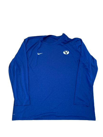 Brady Christensen BYU Football Long Sleeve Shirt (Size XXXL)