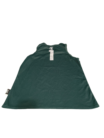 Joshua Langford Michigan State Basketball Player Exclusive Reversible Practice Jersey (Size XL)