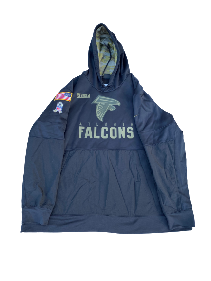 Alex Mack Atlanta Falcons Player Exclusive Salute To Service Sweatshirt (Size 3XL)
