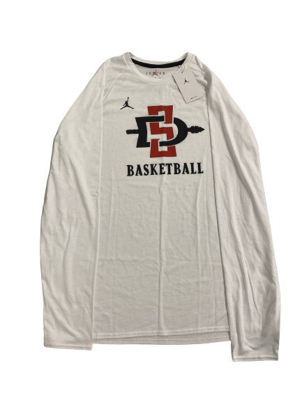 San Diego State Basketball Team-Issued Long Sleeve Shirt (Size L)