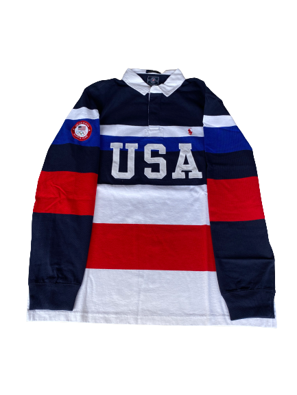 Charlie Buckingham Team USA 2020 Olympics Issued Long Sleeve Polo (Size XL) - New with Tags