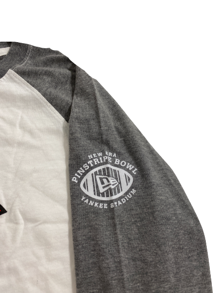 Gabe Lloyd Wisconsin Football Pinstripe Bowl Player-Exclusive Long Sleeve Shirt (Size XL)
