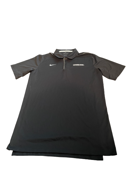 Joshua Langford Michigan State Basketball Team Issued Polo Shirt (Size LT)