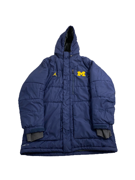 Devin Gil Michigan Football Player-Exclusive Heavy Duty Nike Storm-Fit Jacket (Size XL)