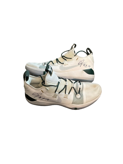 Joshua Langford Michigan State Basketball  SIGNED Player Exclusive Shoes (Size 14)