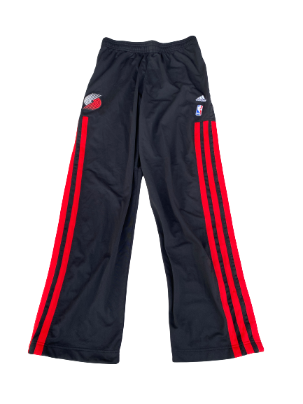 E.J. Singler Portland Trailblazers Pre-Game Warm-Up Snap-Button Pants (Size XL)