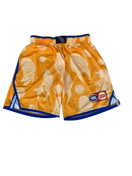 E.J. Singler Brisbane Bullets Limited Edition Looney Toons Game Shorts (Size XL)