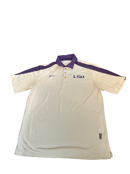 Brandon Sampson LSU Basketball Team Issued Polo Shirt (Size M)