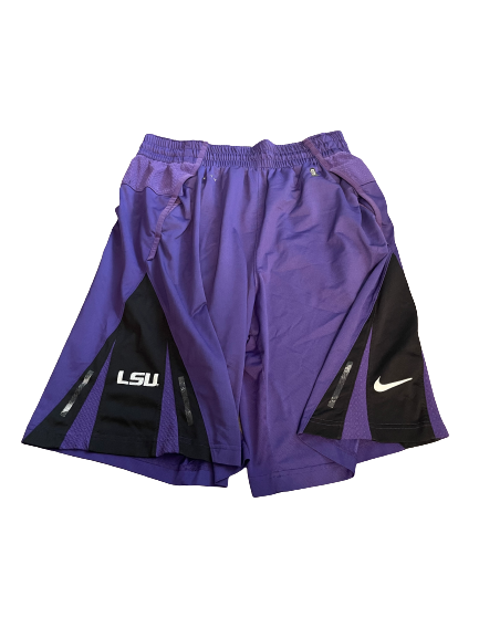 Brandon Sampson LSU Basketball Team Issued Shorts (Size L)