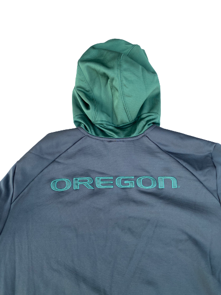 E.J. Singler Oregon Basketball Team Issued Sweatshirt (Size XL)