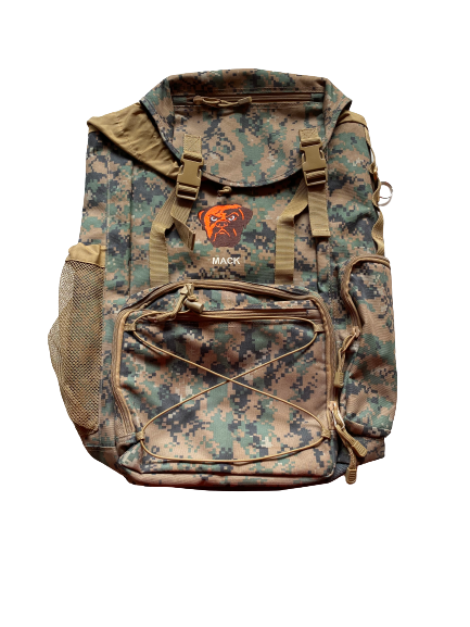 Alex Mack Cleveland Browns Player Exclusive Customized Military Backpack