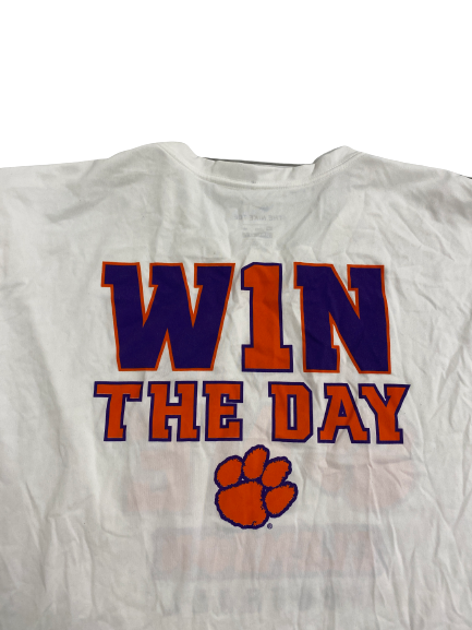 K.J. Henry Clemson Football "W1n The Day" Player-Exclusive T-Shirt (Size XXL)