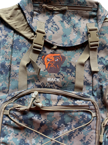 Alex Mack Cleveland Browns Player Exclusive Customized Military Backpack