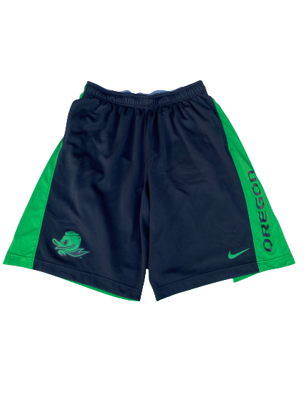 E.J. Singler Oregon Basketball Team Issued Shorts (Size XL)