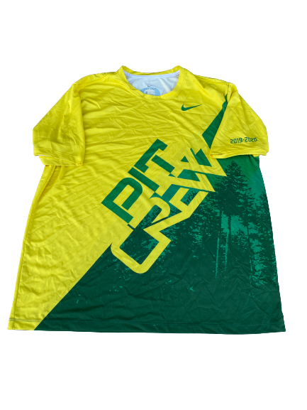 E.J. Singler Oregon 2019-2020 "Pit Crew" T-Shirt (Size XXL)