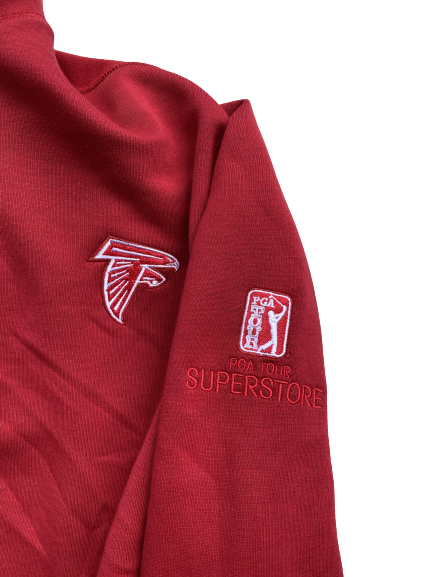 Alex Mack Atlanta Falcons Exclusive Quarter Zip Pullover (Size 3XL)
