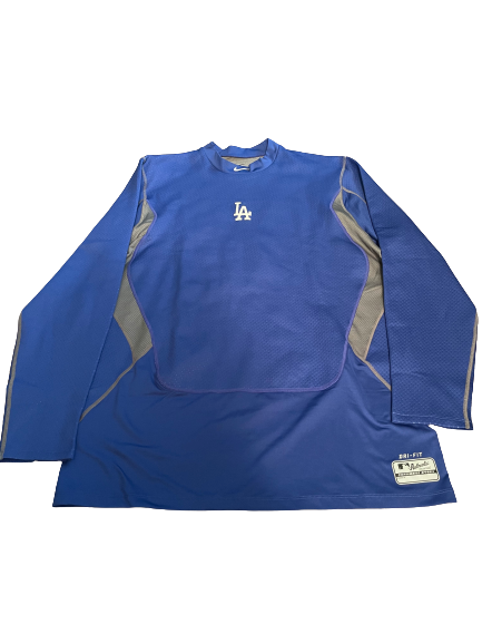 Marcus Chiu Los Angeles Dodgers Team Issued Long Sleeve Crewneck Pullover (Size XL)