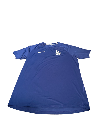 Marcus Chiu Los Angeles Dodgers Team Issued Workout Shirt (Size XL)