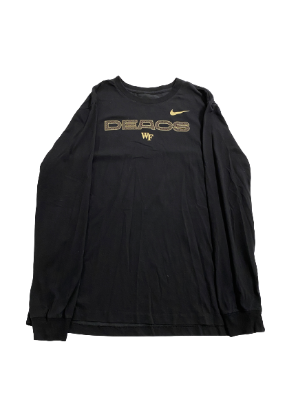 Brendan Tinsman Wake Forest Baseball Team-Issued Long Sleeve Shirt (Size XL)