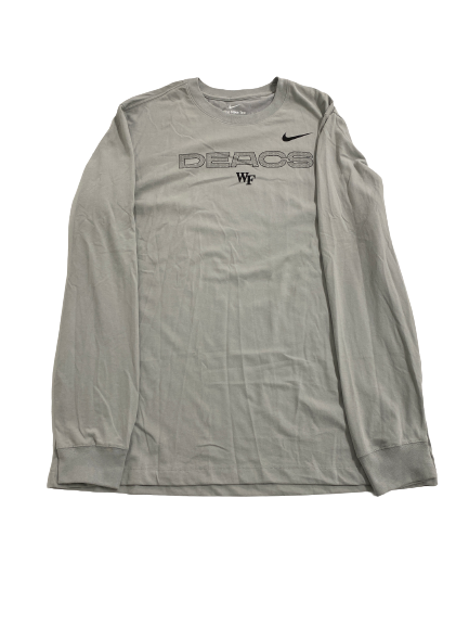 Brendan Tinsman Wake Forest Baseball Team-Issued Long Sleeve Shirt (Size XL)