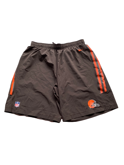 Alex Mack Cleveland Browns Team Issued Workout Shorts (Size 2XL)
