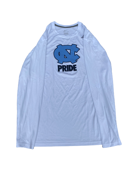 Luke Maye North Carolina Basketball Exclusive Long Sleeve Shirt (Size XXL)