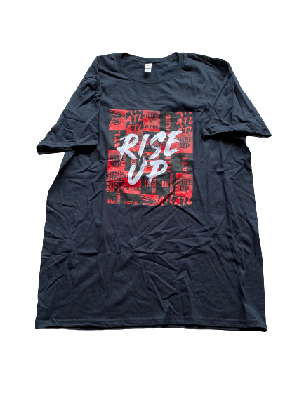 Alex Mack Atlanta Falcons Set of (4) "RISE UP" Workout Shirt (Size L)