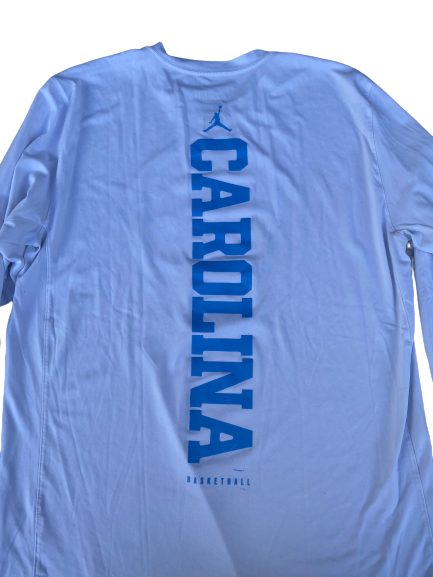 Luke Maye North Carolina Basketball Long Sleeve Shirt (Size XL)