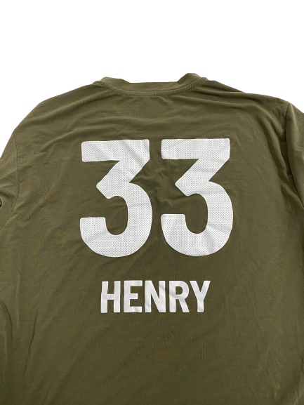 K.J. Henry NFL Combine Player-Exclusive Long Sleeve Shirt (Size XL)