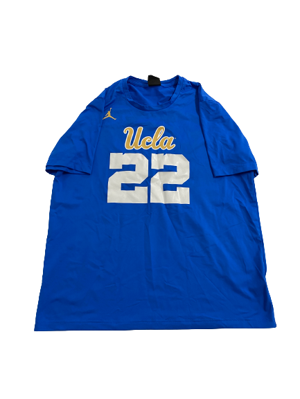Obi Eboh UCLA Football Player-Exclusive Pre-Game T-Shirt With Number on Front and Back (Size L)