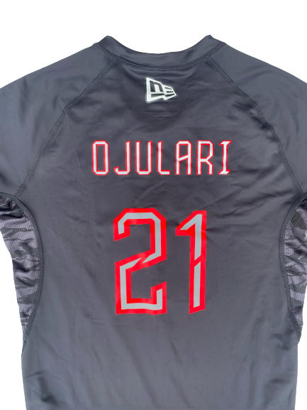 Azeez Ojulari NFL Combine Exclusive Workout Shirt with Name on Back (Size XL)
