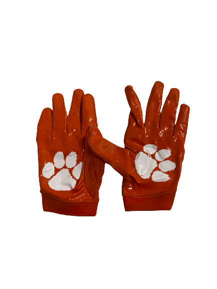 K.J. Henry Clemson Football Player-Exclusive Gloves (Size XXXL)