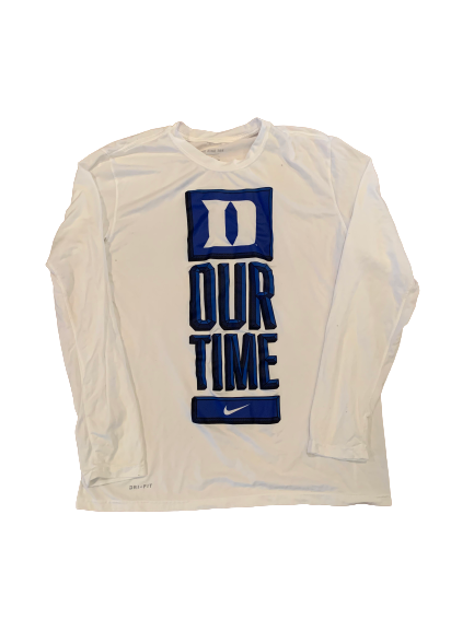 Mike Buckmire Duke Basketball Long Sleeve Shirt (Size L)