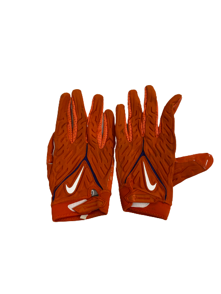 K.J. Henry Clemson Football Player-Exclusive Gloves (Size XXXL)