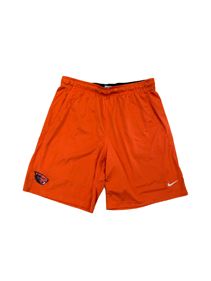 Jake Luton Oregon State Football Team Issued Workout Shorts (Size XL)