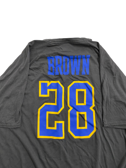 Brittain Brown UCLA Football Player-Exclusive Pro Day T-Shirt With Name and Number on Back (Size XL)(Received from Obi Eboh)