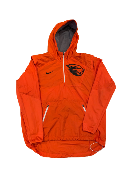 Jake Luton Oregon State Football Team Issued Half Zip Pullover Jacket (Size XL)