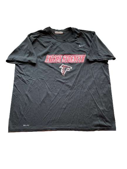 Alex Mack Atlanta Falcons Player Exclusive "FALCON STRENGTH" Workout Shirt (Size 3XL)