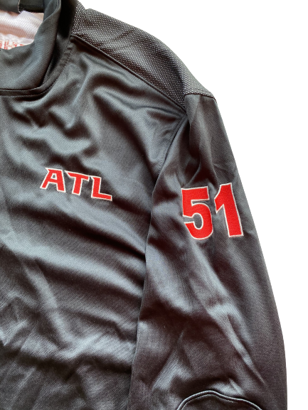 Alex Mack Atlanta Falcons Player Exclusive Zip Up Jacket WITH NUMBER (Size 3XL)